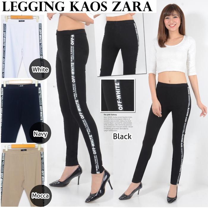 celana legging panjang jumbo ukuran 31-34 kaos zara