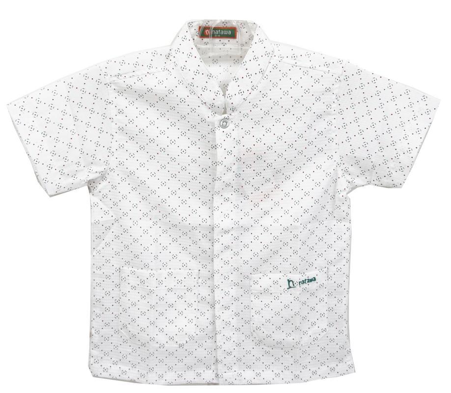 Natawa Koko Anak Anak Print Putih Maroon