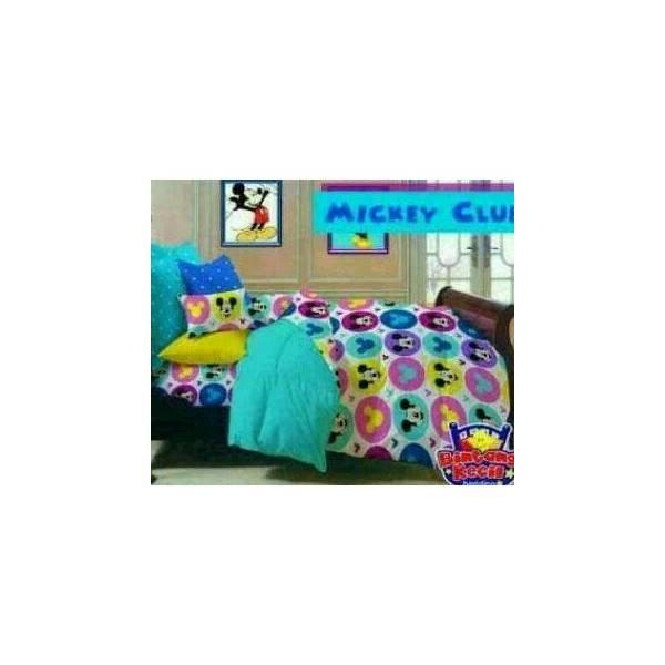 BEDCOVER STAR MICKEY CLUB UKURAN DOBEL FWANITA 001XOIX