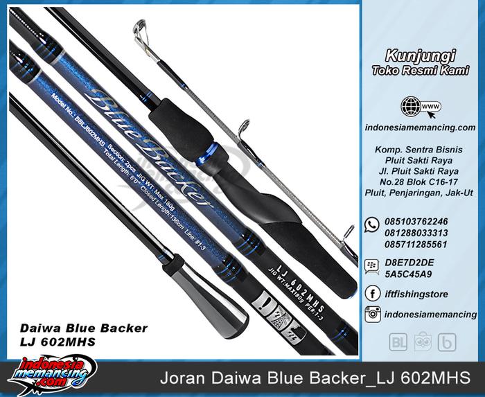 Joran Mancing DAIWA BLUE BACKER LIGHT JIGGING 602MHS (Panjang 1.83M) - iTdBfG