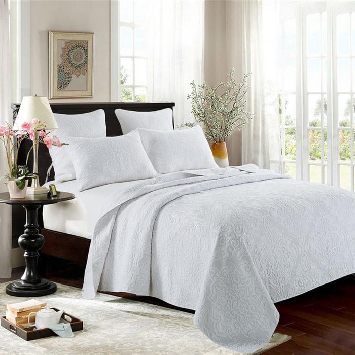 Bedcover+Sprei Putih polos(180x200) dan (160x200) full katun hotel - 0Fw1Lr