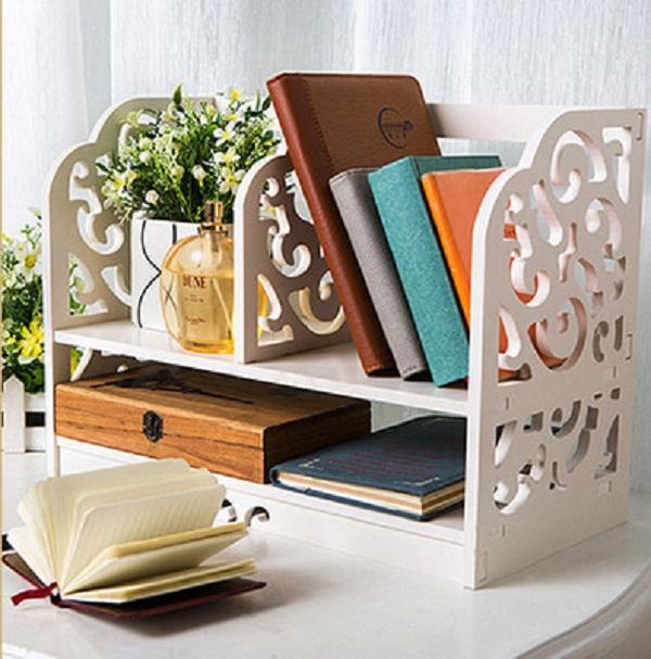 Desktop storage Rak vintage rak buku shabby chic