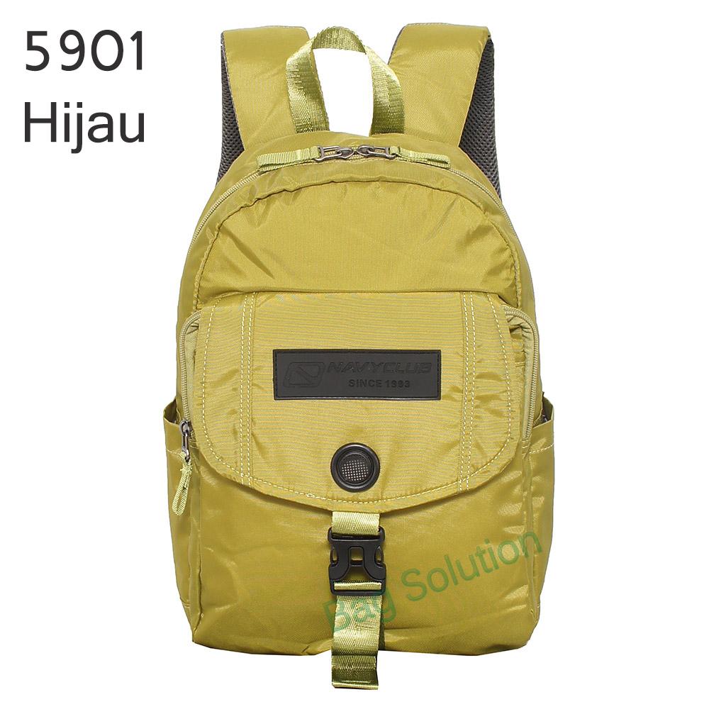 Navy Club New Arrival Tas Ransel Kasual Trendy - Tas Pria Tas Wanita 5901 - Hijau