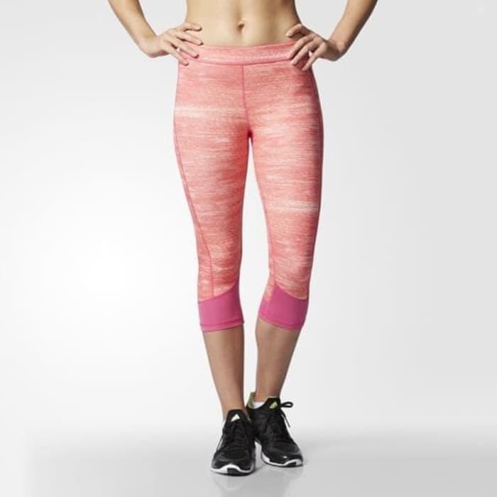 Celana Olahraga Senam Zumba Wanita Gym Fitness Adidas Capri Original