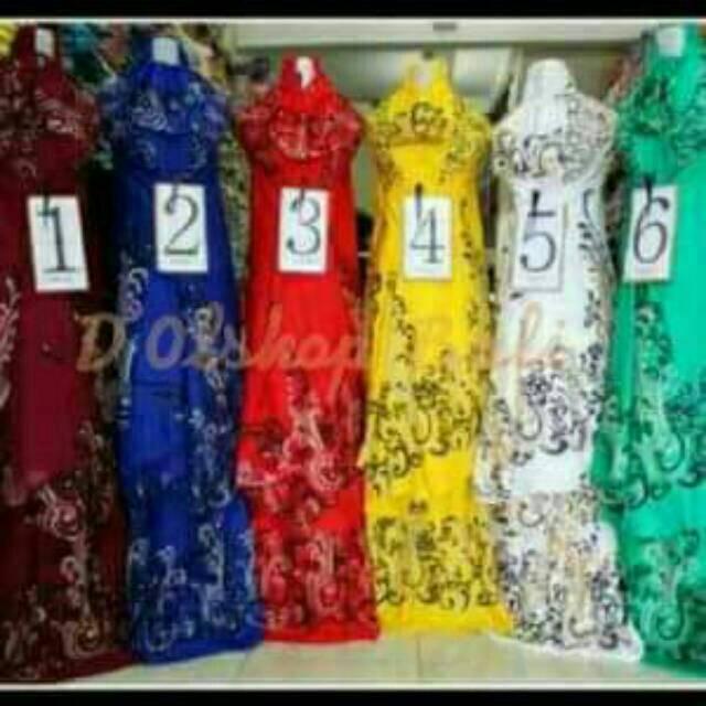 Mukena Bali Standart standar tato prada dongker biru tua