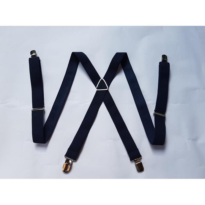 Suspender X Hitam Dewasa / Bretel / Tali Jojon / Tali Kodok - K16meo