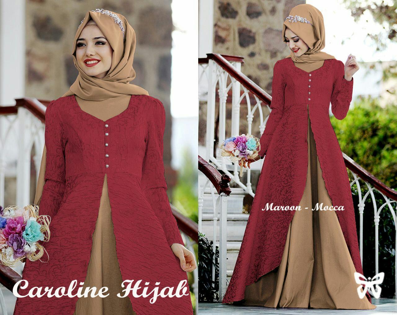 J&C Setelan Muslim Caroline / Bolero Muslim / Dress Maxi / Maxi Muslim / Setelan Maxi Dress / Dress Muslim / Setelan Busana Muslim / Setelan Baju Muslim / Baju Gamis Wanita / Setelan Muslim / Hijab Fashion / Hijab Style