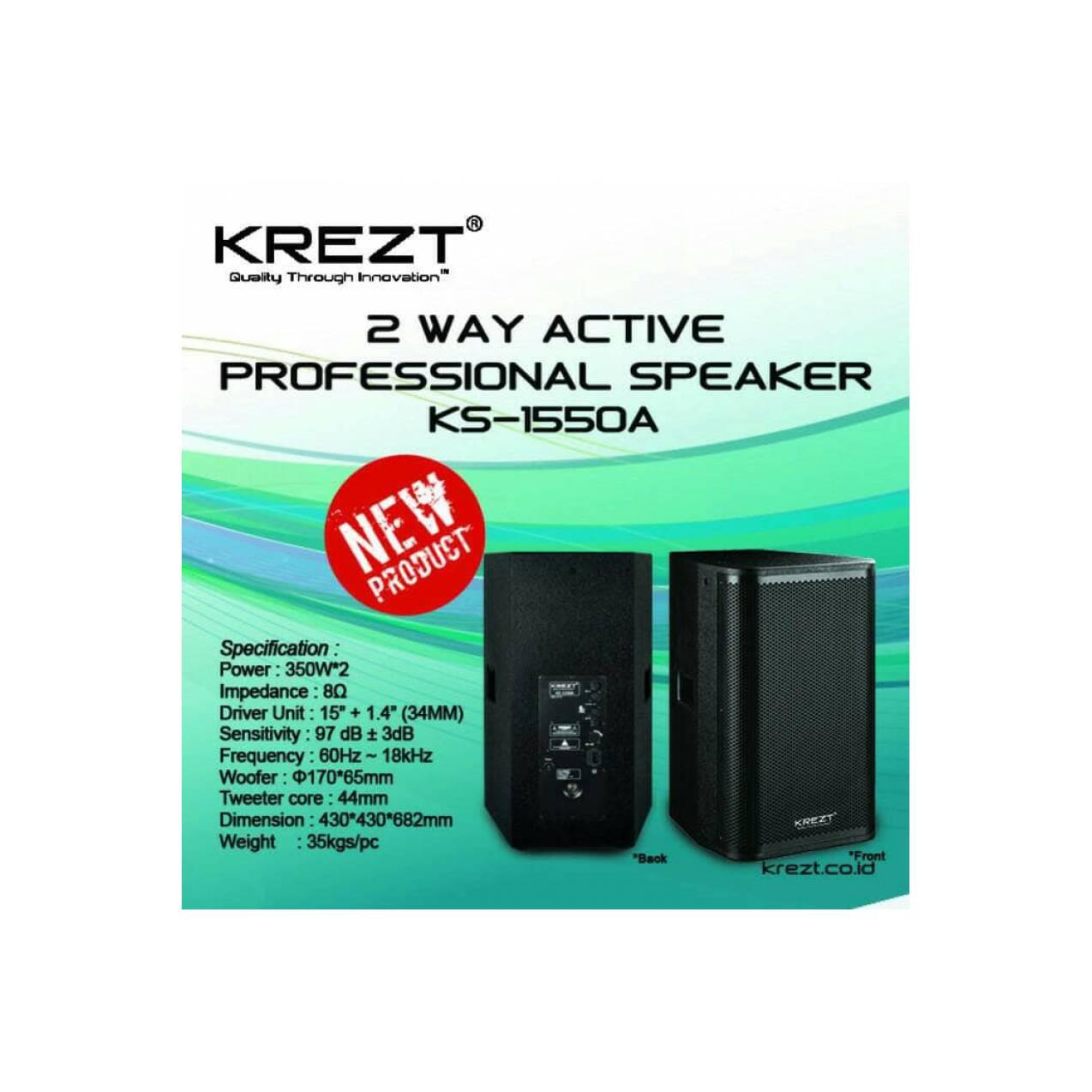 SPEAKER AKTIF SYSTEM 15 INCHI KREZT KS-1550A ORIGINAL
