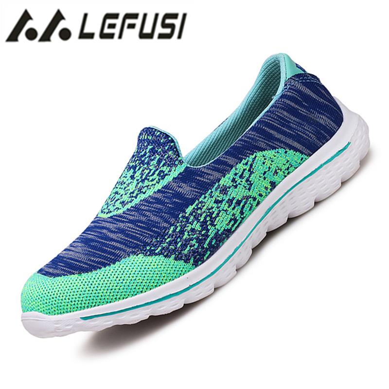 Pasangan Sepatu Berjaring Musim Panas Gaya Kasual Ringan dan Dapat Bersirkulasi Flat Pasangan Slip Pada Sepatu Malas Pria Sepatu Jalan Ukuran Plus 36-44