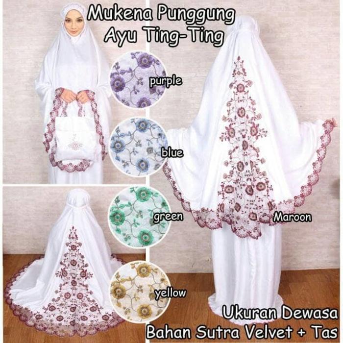 Mukena sutra velvet terbaru Punggung ayu ting ting / PERLENGKAPAN SHOLAT / ALAT SHOLAT / TELEKUNG / MUKENA / MUKENA DEWASA TERMURAH / MUKENA DEWASA BERKUALITAS / BEST SELLER / MUKENA KEKINIAN / MUKENA MURAH
