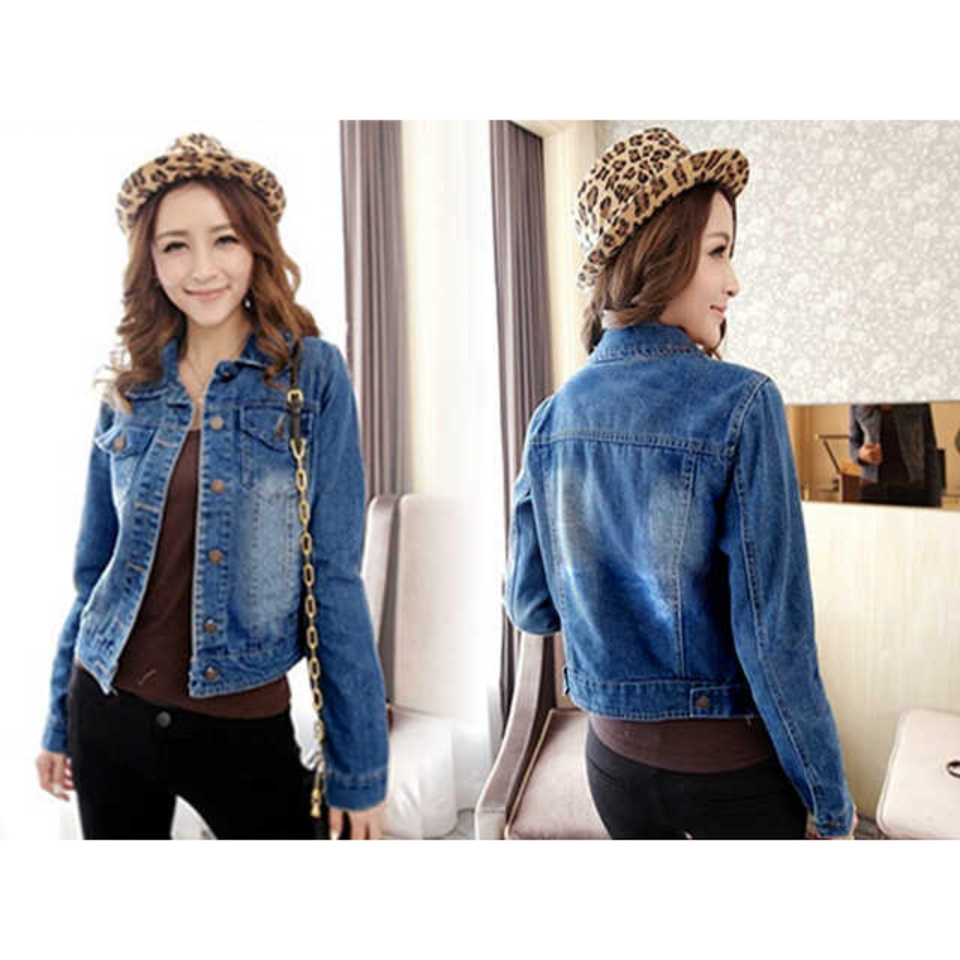 Vrichel Collection Jacket Jeans Wanita / Blazer Jeans / Jaket Jeans Premium Zira 