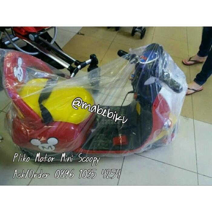 Pliko Mainan Motor Aki Mini Scoopy Mickey