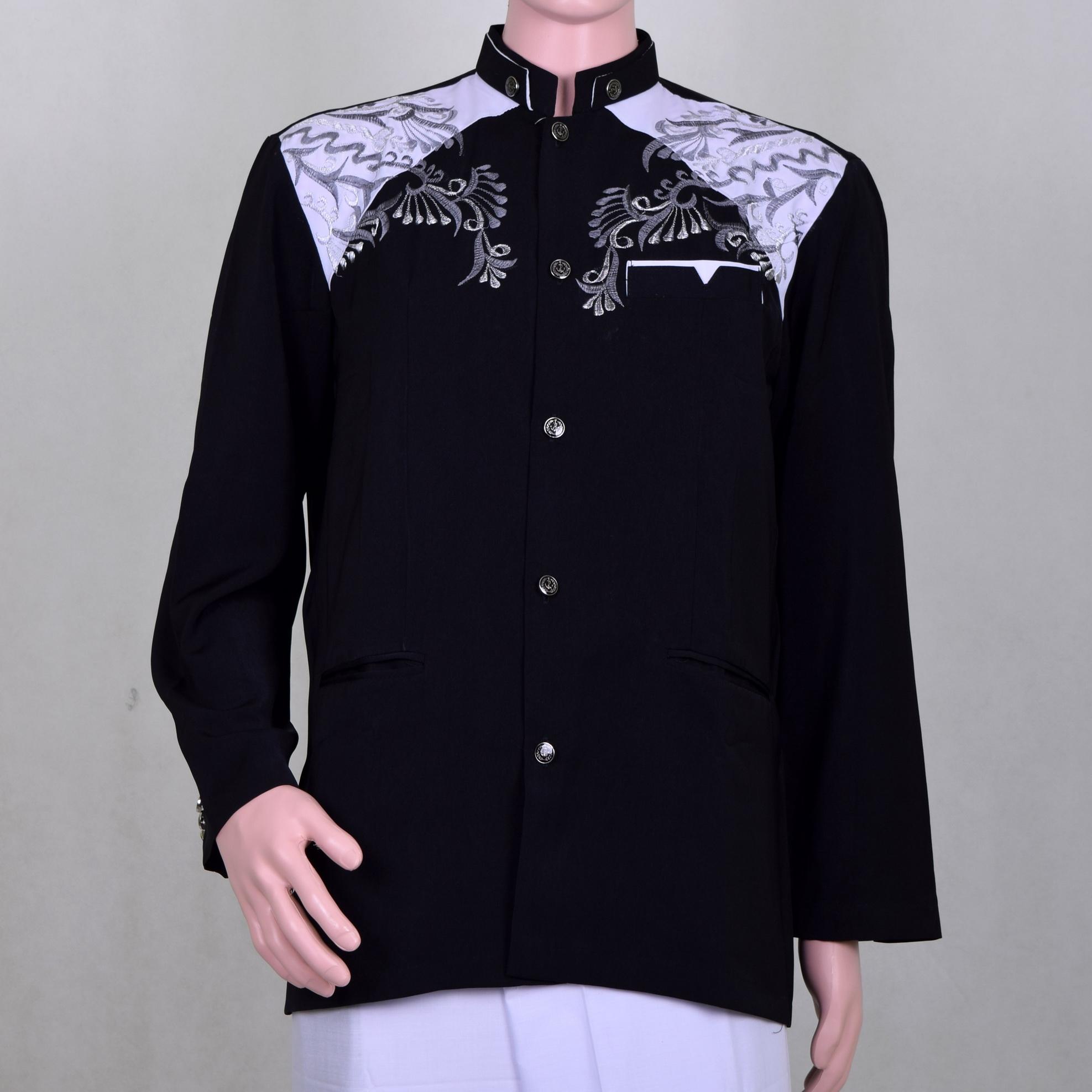 Jasko - Jas Koko Motif Bordir dan Kombinasi Hitam Putih