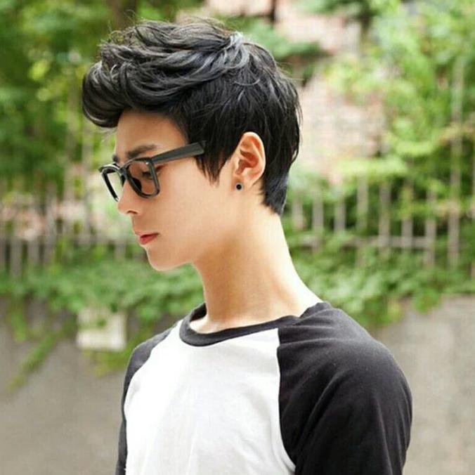 RAMBUT COWOK KEREN PALSU / WIG COWOK.PRIA WARNA HITAM WIG LAKI LAKI - HOUSESHOPS