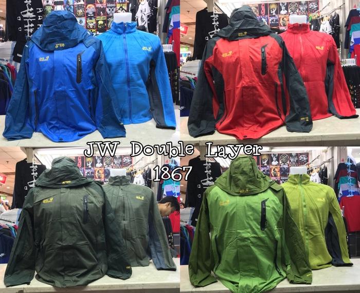 JAKET GUNUNG DOUBLE LAYER WATERPROOF JACK WOLFSKIN 1867 CONSINA REI - RceO4T