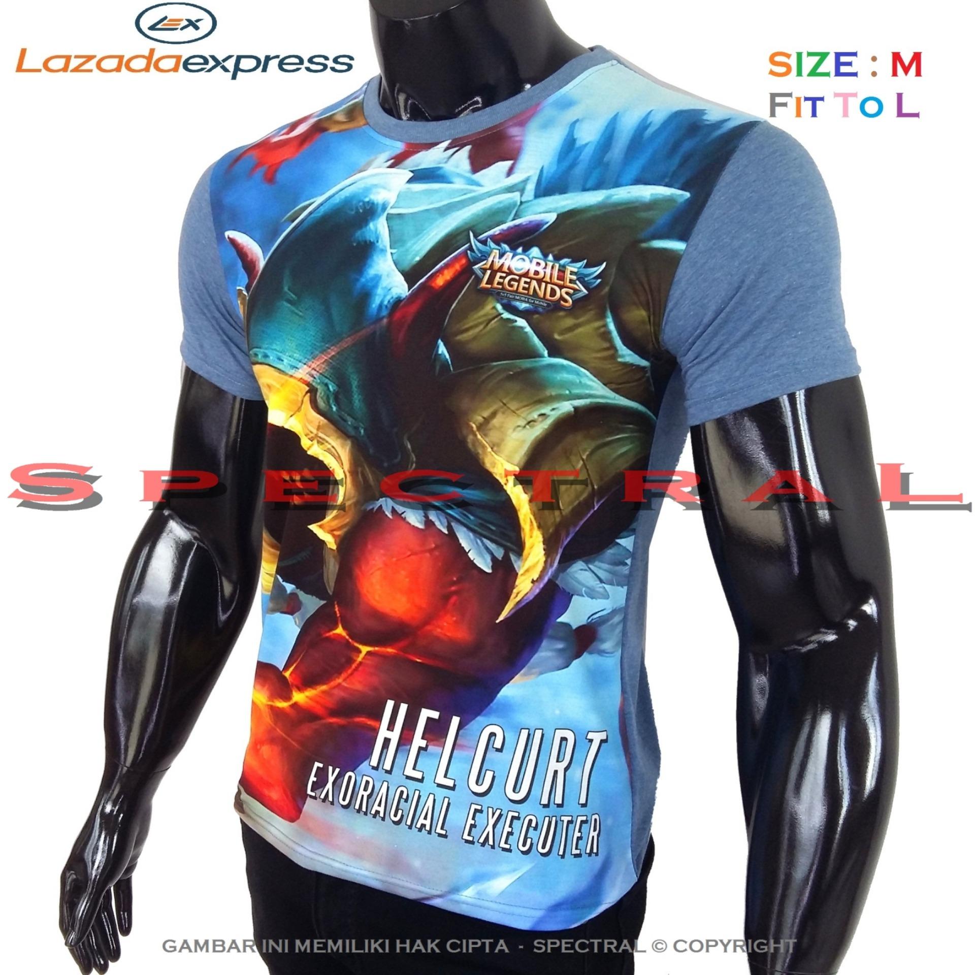 Spectral – 3D HELCURT Mobile Legend HD Printing Size M Fit To L Soft Rayon Viscose Kaos Distro Fashion T-Shirt Atasan Baju Pakaian Polos Pria Wanita Cewe Cowo Lengan Murah Bagus Keren Jaman Kekinian Jakarta Bandung Gambar Kartun Mobilelegends legends