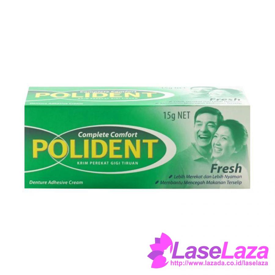 Polident Adhesive (15 Gr) Perekat Gigi Palsu