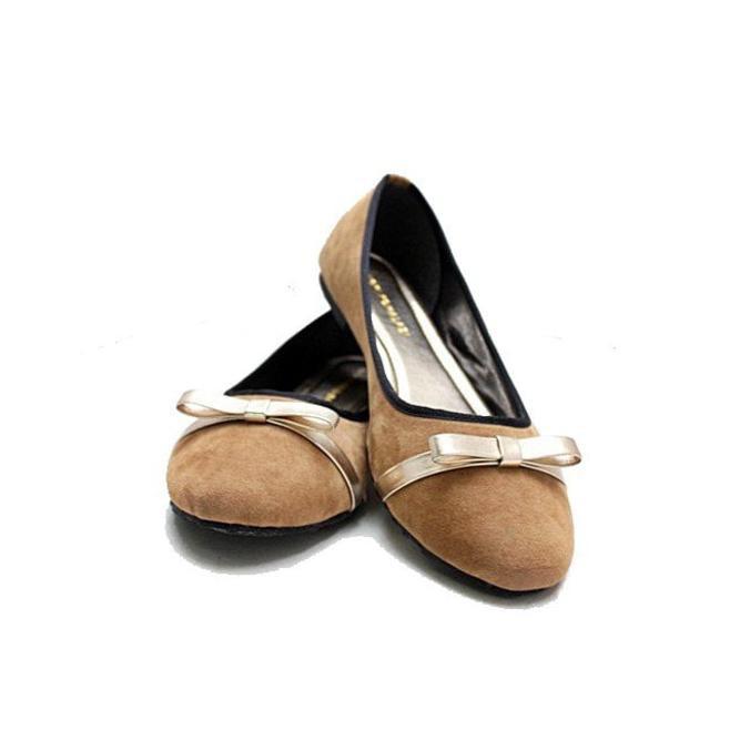 QUEN SHOP YONGKI KOMALADI FLEUR BOTTOM RIBON BALERINA SHOES FXNAJ12