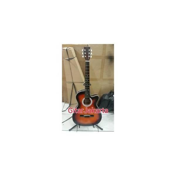 Gitar Akustik Yamaha Coklat Murah Buat Pemula Belajar Atau Buat Kado