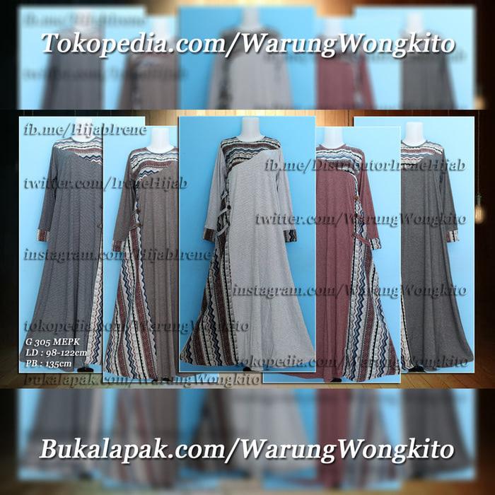 G305MEPK/G 305 MEPK IRENE HIJAB AUDREY MAXI GAMIS DRESS MUSLIMAH ADEM