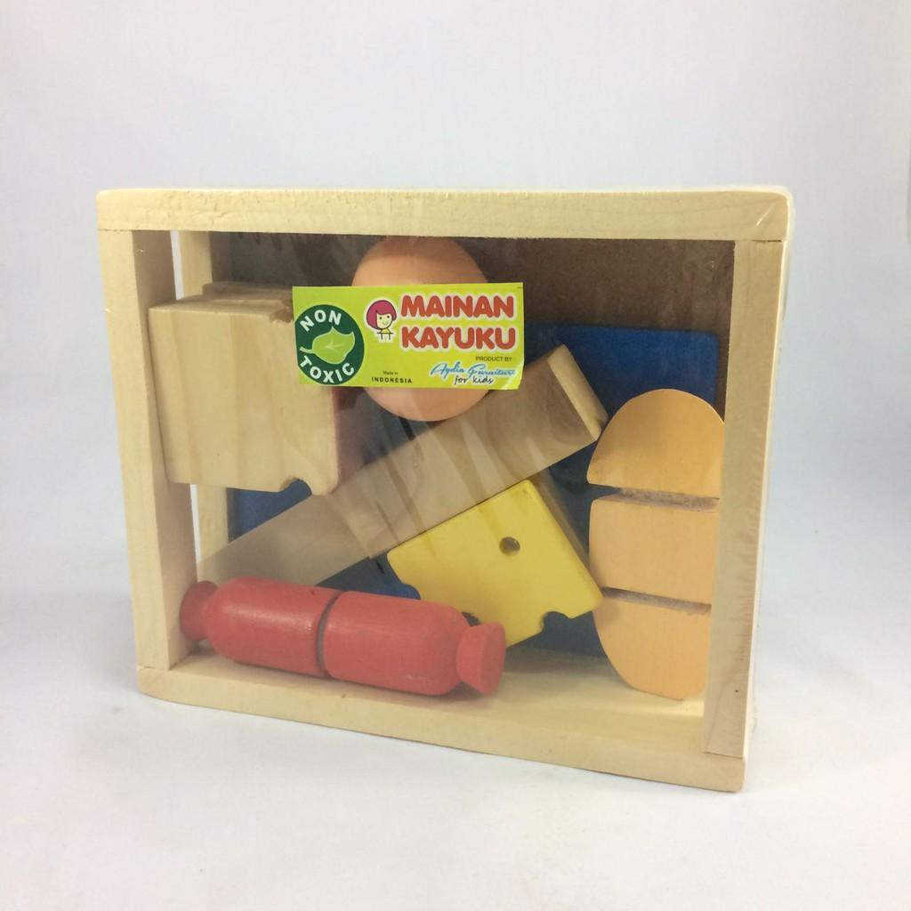 MAINAN KAYU POTONG ROTI