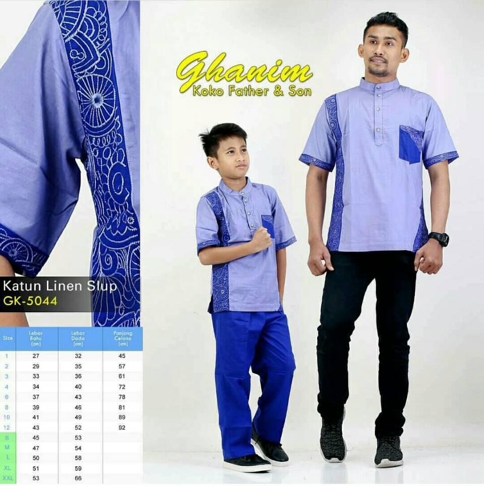 〘terPoPuler〙SQ473 BAJU KOKO ANAK KOKO AYAH ANAK KOKO COUPLE GK-1001