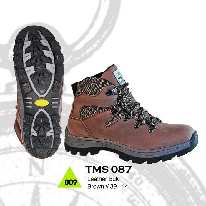 Jual Sepatu Boots Outdoor Dan Hikking Pria Kulit Cibaduyut ATMS 087 W