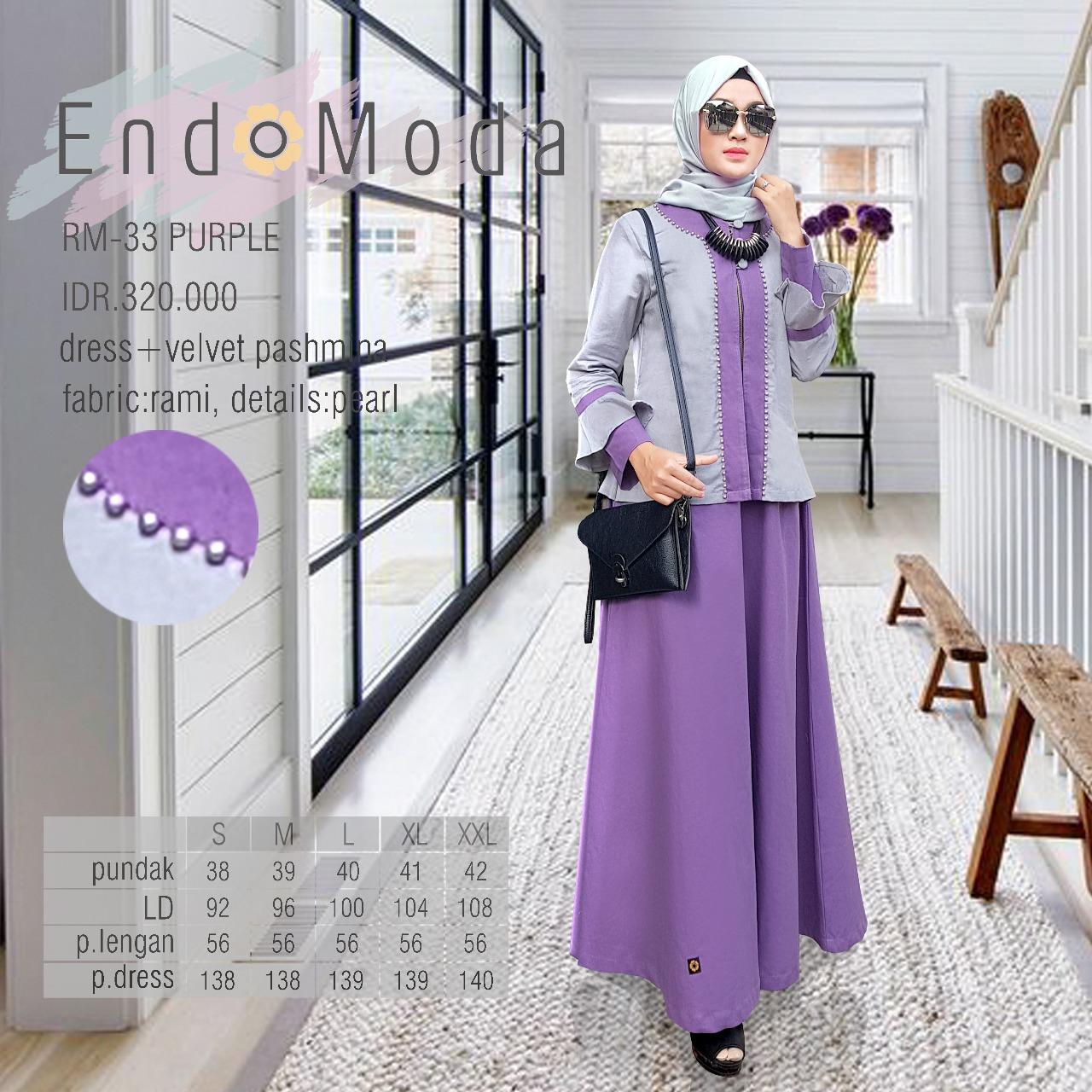 Gamis Endomoda RM 33 Ungu