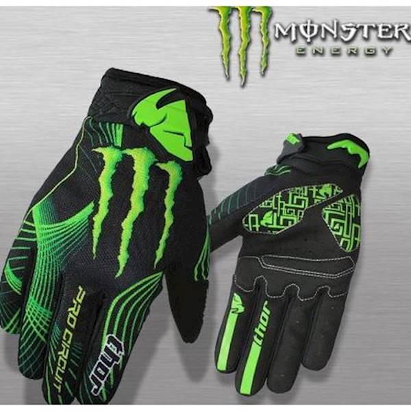 Sarung Tangan Thor Monster Energy Gel Pelindung Aksesoris Motor Keren - Fdefudf