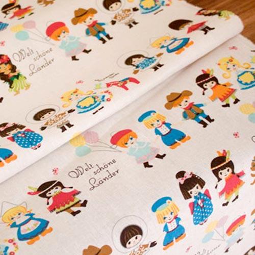 Masa Kecil Yang Bahagia Bantal Guling Bantalan Punggung Kain Linen Anak-anak Taplak Meja Rajut