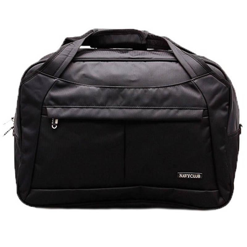 Navy Club Travel bag - Duffle bag - Tas Pakaian Tas Pria Tas Wanita (Tas jinjing Dan Tas Selempang) 2028 - Hitam a