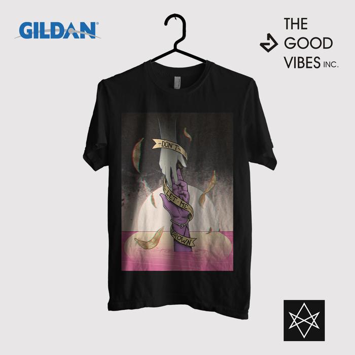 Kaos Band Bring Me The Horizon Original Gildan - Drown Lyrics Black