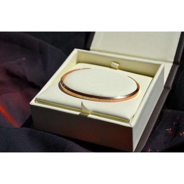 Gelang Cuff Daniel Wellington Dw Rose Gold / Silver Large Ori - Jamterkini