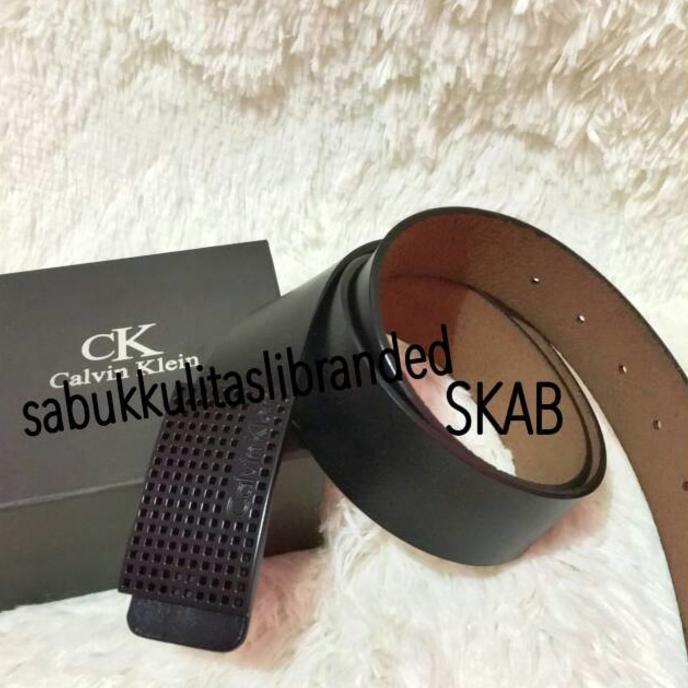 Gesper/ Belt/ Ikat Pinggang Calvin Klein Kulit Sapi Asli Import - 7Pw5xn