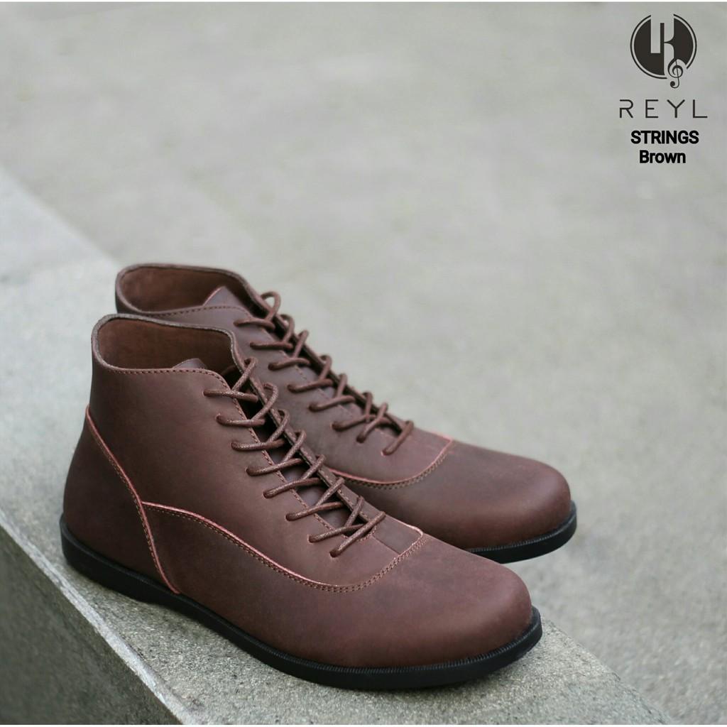 Jual Sepatu Tracking Kulit Pria Boots Slip On/Loafers/Oxford Shoes/Leather Boots Original Premium