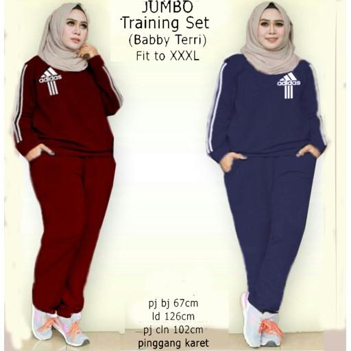 Believe BMS 09 Setelan Baju Olahraga Wanita Muslim i.12530334.756660581 JUMBO Traning Set Adidas baj