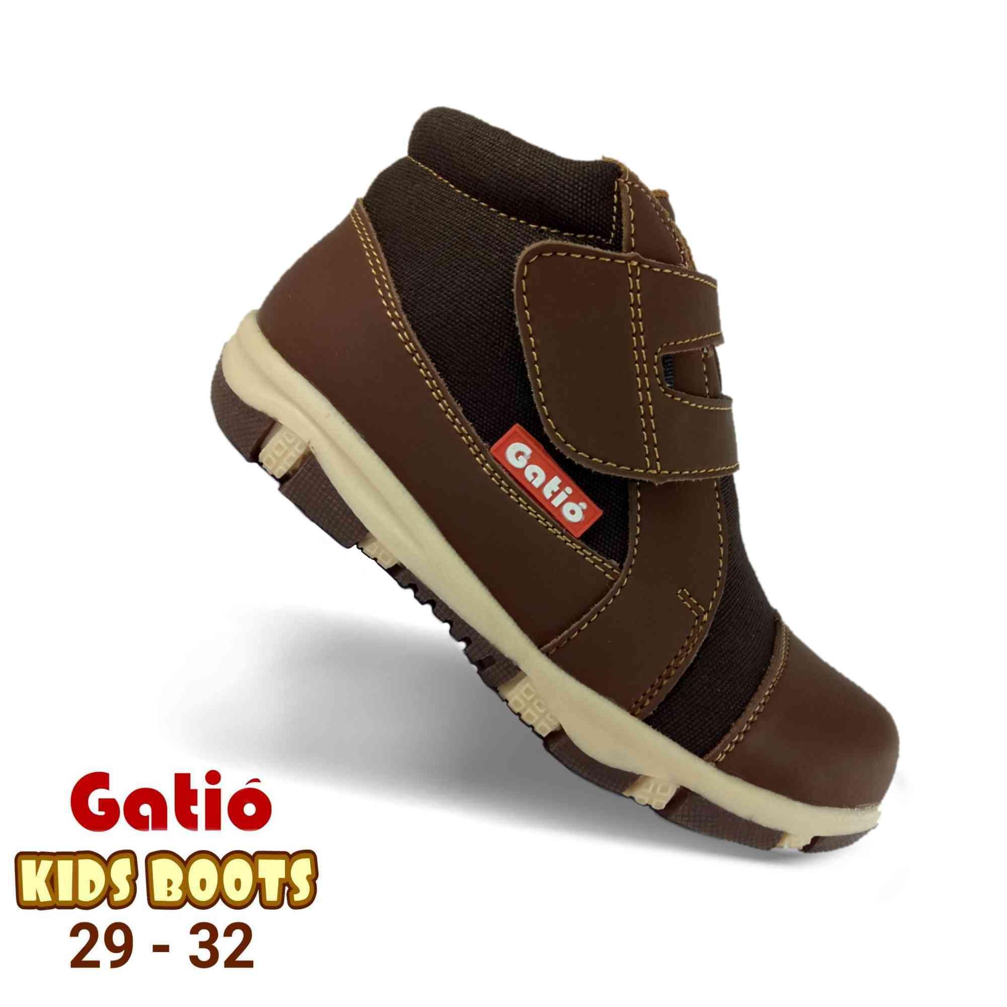 Gatio / Sepatu Boots Anak Laki Laki Cowok / Sepatu Anak Boot Anti Licin / Sepatu Sekolah Boot Anak Playgrup TK / Sepatu Sneakers Anak laki laki / Sepatu Anak Boots Laki laki cowok 2 3 4 5 6 7 tahun / Sepatu anak ukuran 28 29 30 31 32
