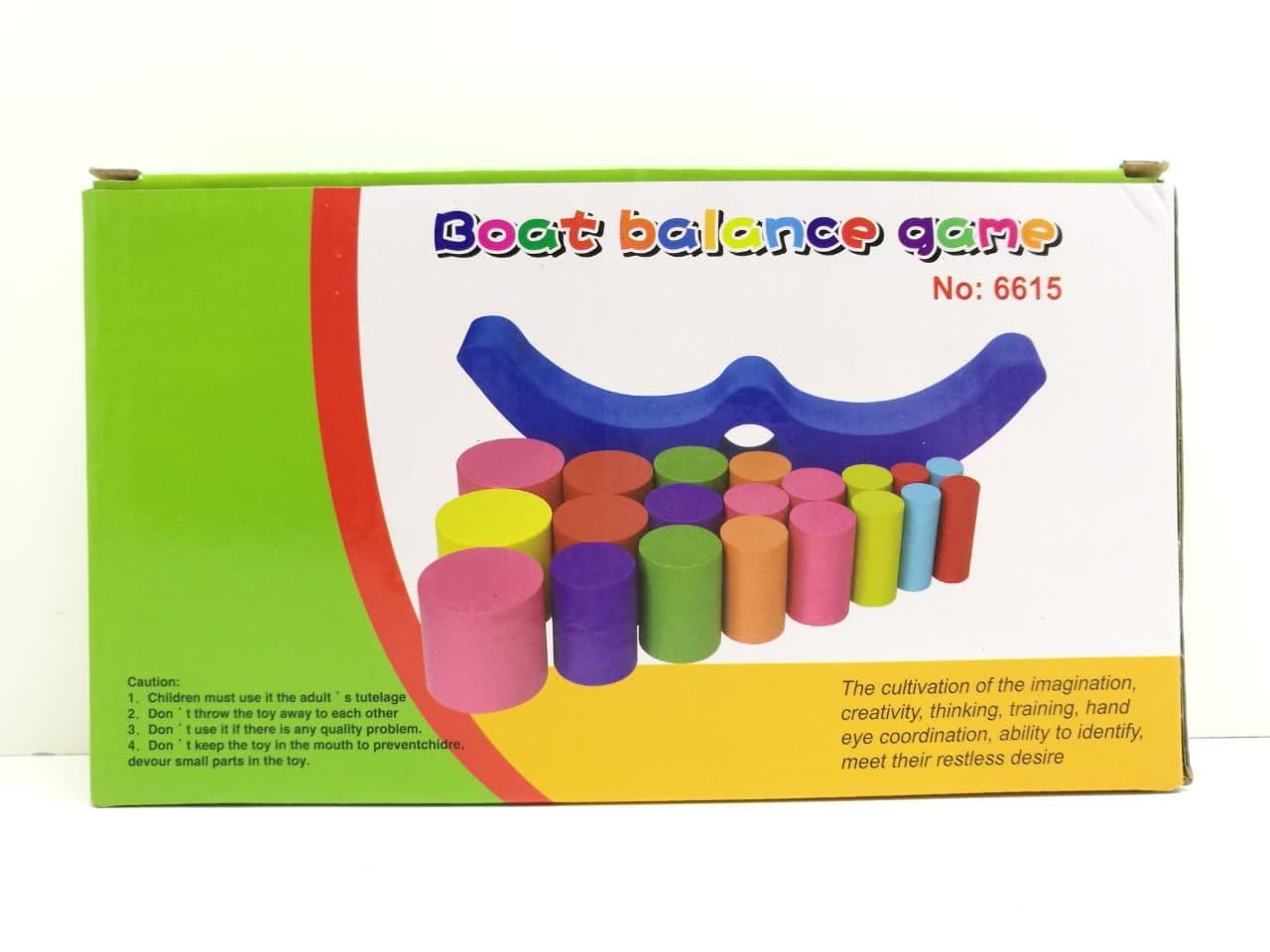 Mainan Edukatif Edukasi Anak Boat Balance Game Timbangan Balok Kayu Wooden Toys