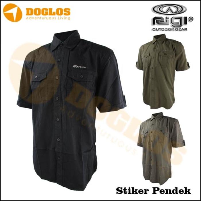 Kemeja Pendek PDL Rigi Stiker Outdoor baju lapangan PA pecinta alam - nUJJbQ