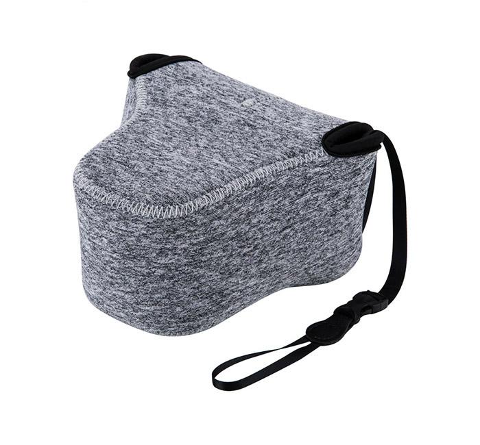 JJC Neoprene Mirrorless Camera Pouch Camera Soft Case Bag(lembut kantong tas pelindung) for Fujifilm X-T10 X-M1 X-A1 X-A2 X-A3 X-A10 X-T20 +16-50mm or 18-55mm Lens, Olympus E-M10II E-PL8 E-M5II+14-42mm II or 12-50mm Lens--Medium (up to 127 x 85 x 130mm)