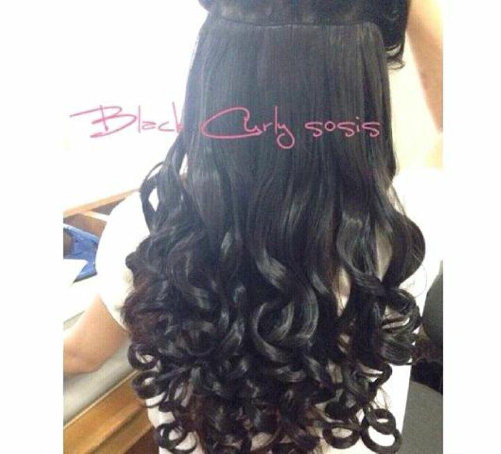 Hairclip Curly Sosis / Hairclip Keriting Gantung