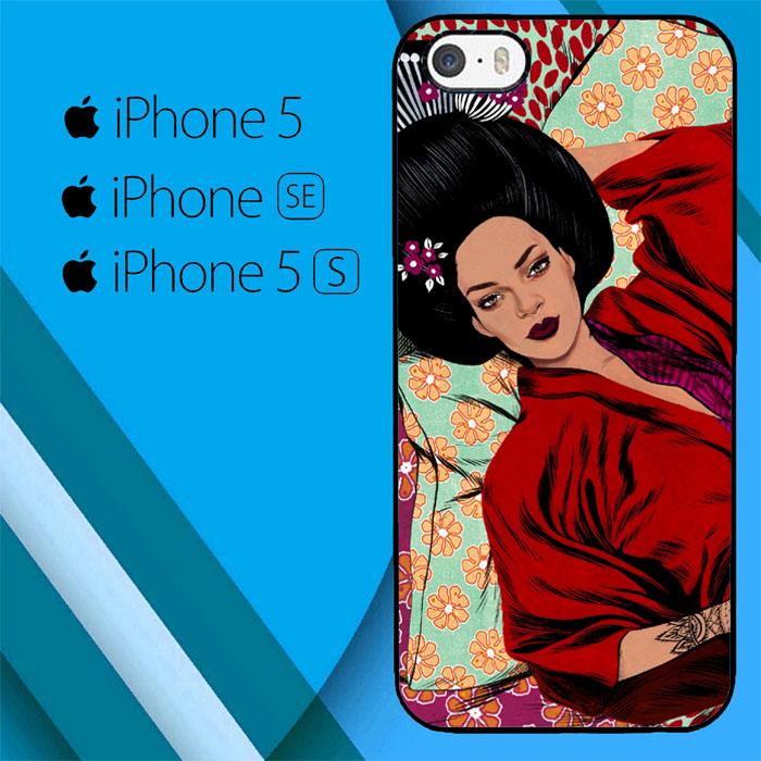 Rihanna Japan Animation S0249 iPhone 5|5S|SE Case