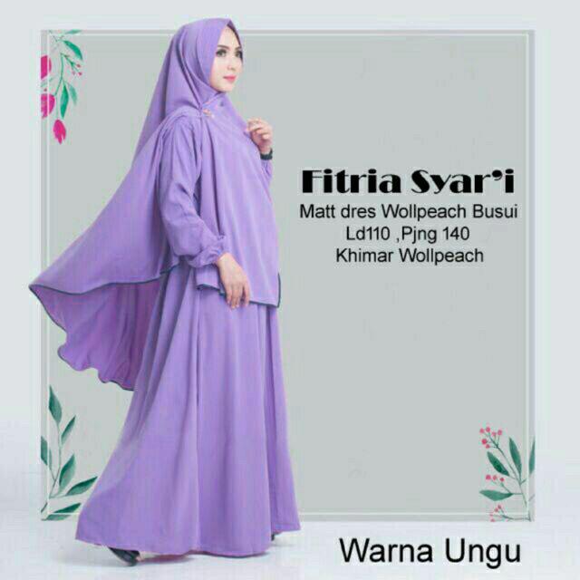 GAMIS FITRIA + SYARI Busana Muslimah