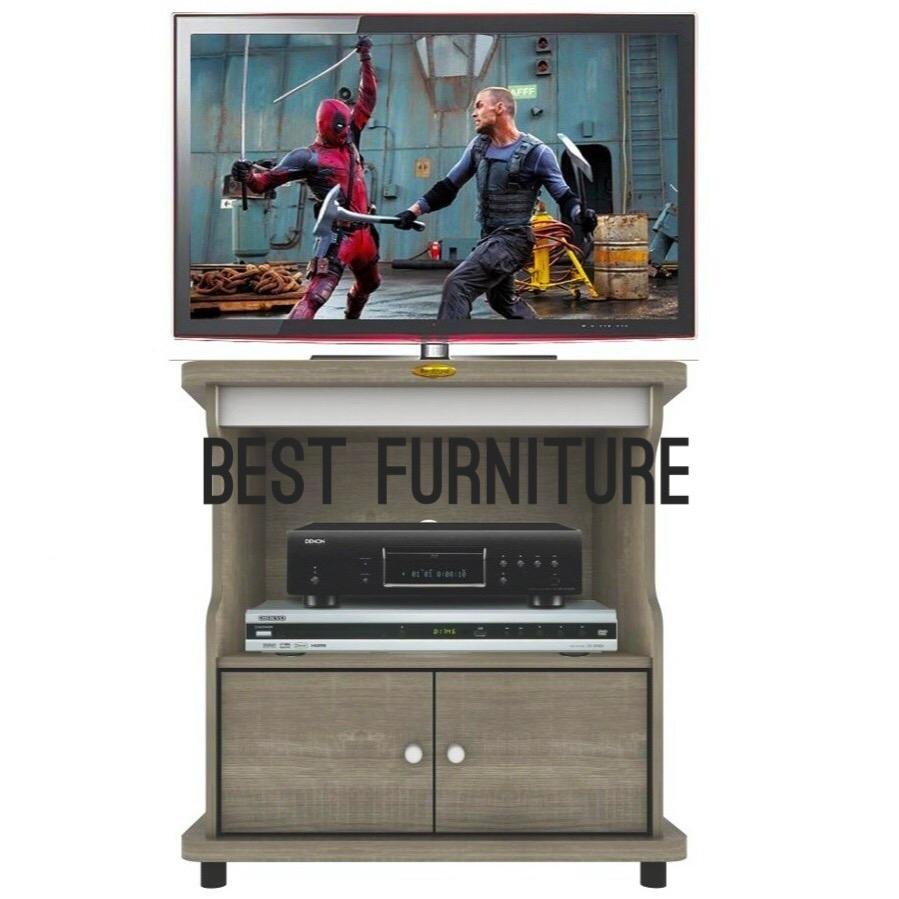 Best RC RTV0803 Rak TV Kecil dengan Rak Multifungsi uk60x60cm