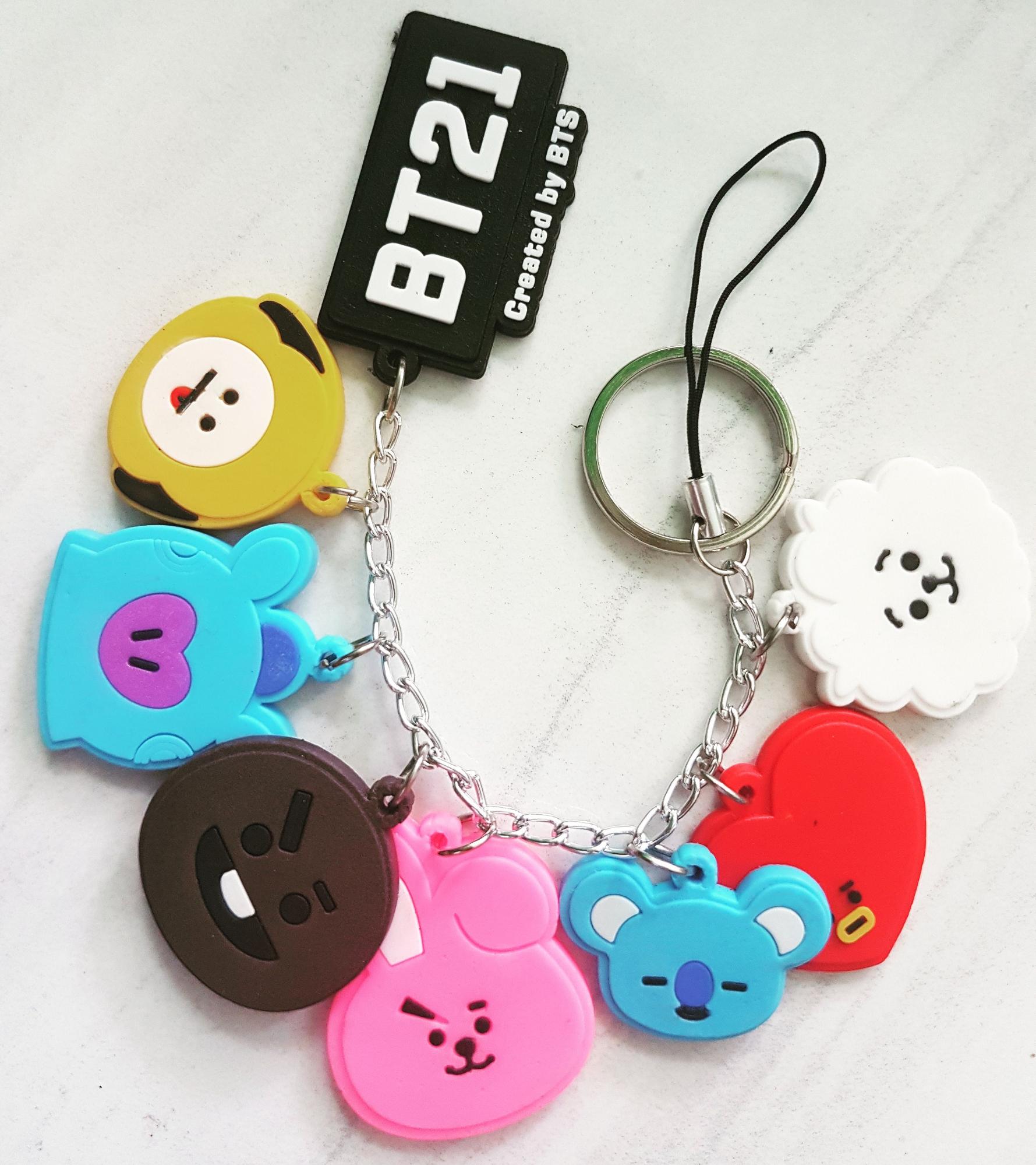 Rp 30.000. Gantungan kunci bt21 strap keychain bts bangtan boysIDR30000