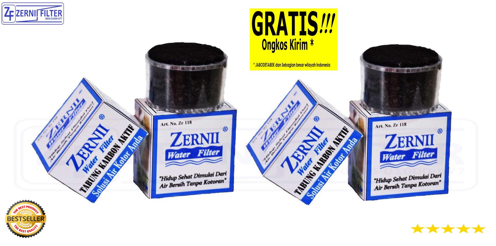 ZERNII Karbon Aktif Filter Air 4Pcs Penjernih Air Saringan Air Keran Rumah Tangga Dapur Kamar Mandi Westafel Hotel Ruko Refill Zernii Filter isi ulang 4 Pcs