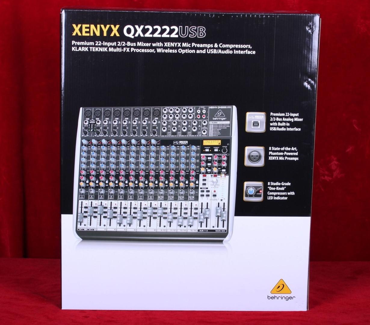 Behringer XENYX QX2222USB USB Audio Mixer