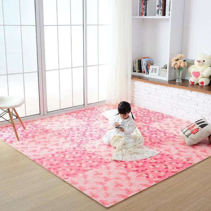PALING DICARI Matras/Tikar/Karpet/ Puzzle alas lantai evamat/evamats motif Bunga TERLARIS