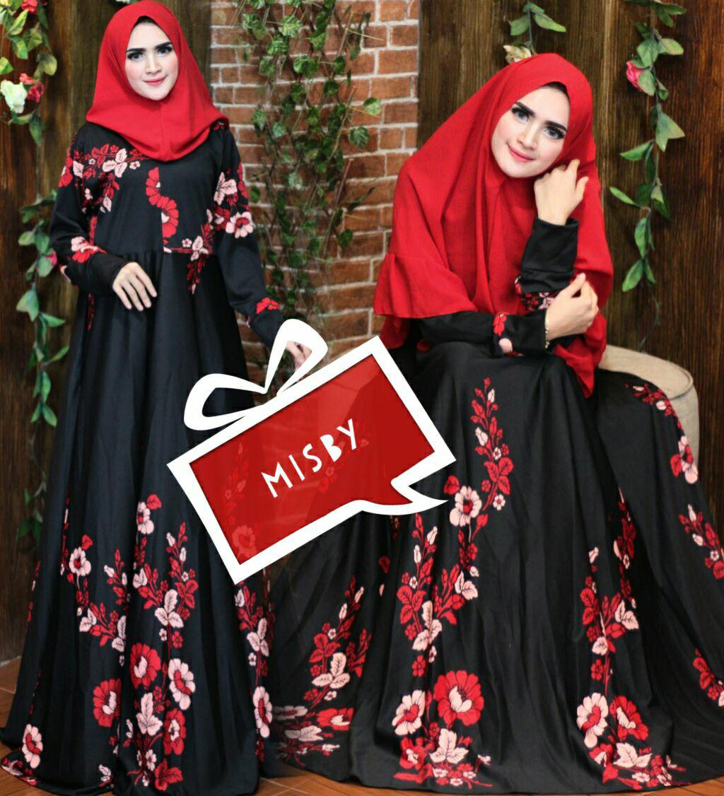 Nurulcollection-Baju gamis dress gaun muslim/gamis busui/gamis klok empat meter/Gamis murah/gamis motif/gamis polos/gamis terbaru