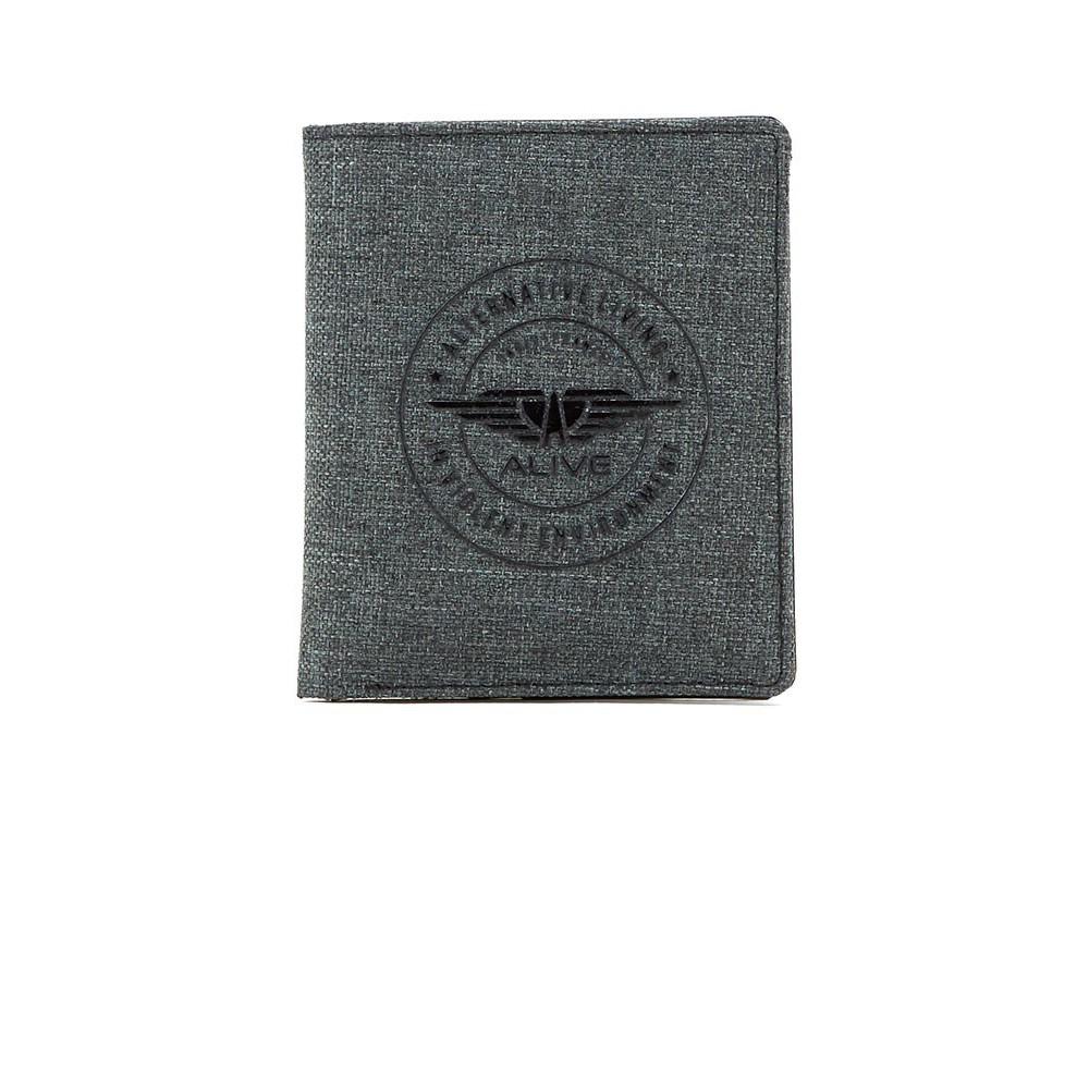 DOMPET PRIA ALIVE IMPORT GRIFFIN W1407G3 ABU BERDIRI PENDEK KECIL ORI AWET COWOK ORIGINAL KEREN ORI